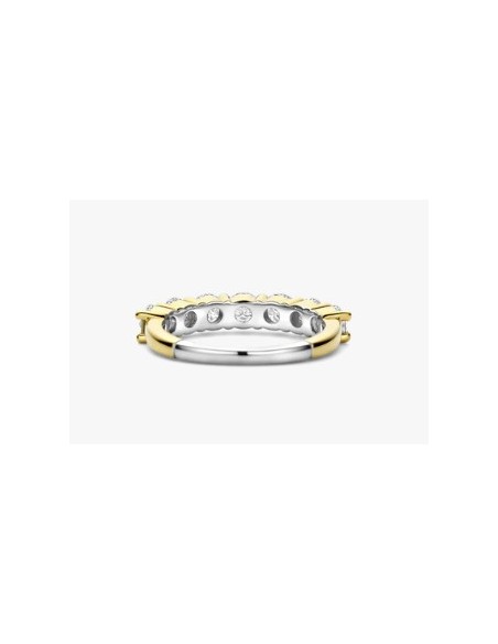 Anillo para mujer en Plata chapada y circonitas