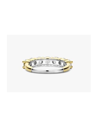 Anillo para mujer en Plata chapada y circonitas