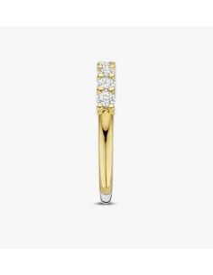 Anillo Multibanda de Plata con Circonitas | Textura y Brillo en Equilibrio 2