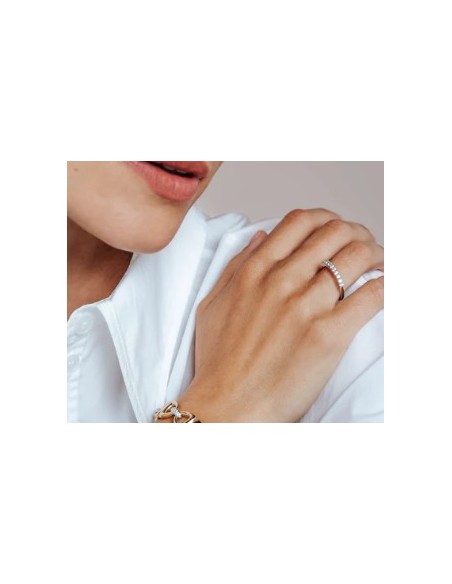 Anillo para mujer en Plata y circonitas