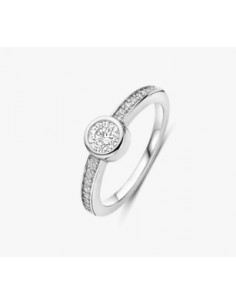 Anillo Multibanda de Plata con Circonitas | Textura y Brillo en Equilibrio