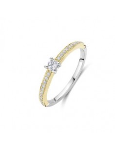 Anillo Multibanda de Plata con Circonitas | Textura y Brillo en Equilibrio