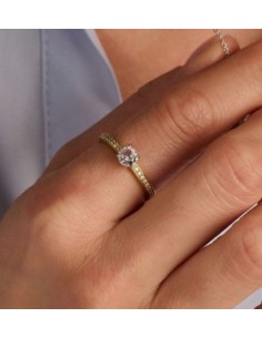 Anillo Multibanda de Plata con Circonitas | Textura y Brillo en Equilibrio 2