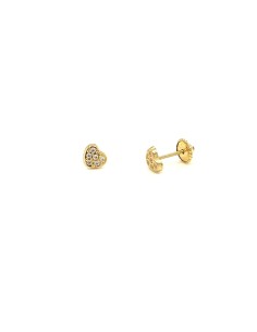 PENDIENTES LOVE ZN ORO DE 18K