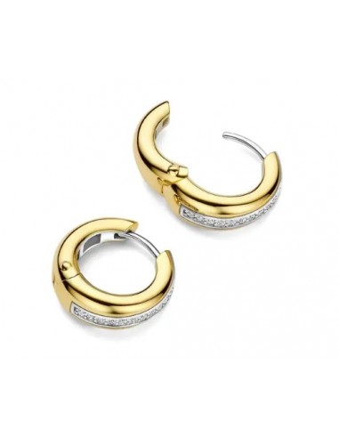 Pendientes aro circonitas plata