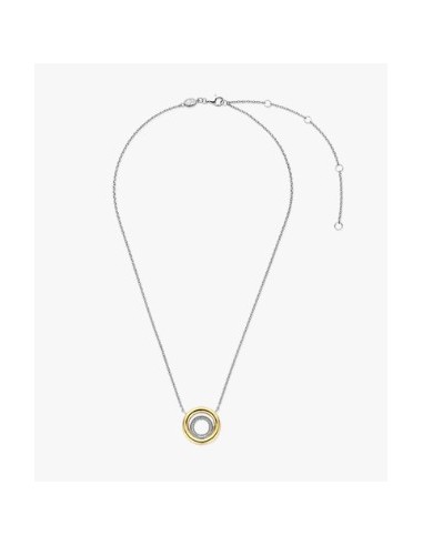 Gargantilla Círculo bicolor circonitas enlazado