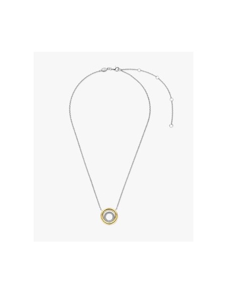 Gargantilla Círculo bicolor circonitas enlazado