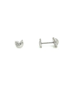 PENDIENTES LUNAESTRELLA ORO BLANCO DE 18K