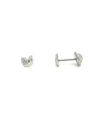 PENDIENTES LUNAESTRELLA ORO BLANCO DE 18K