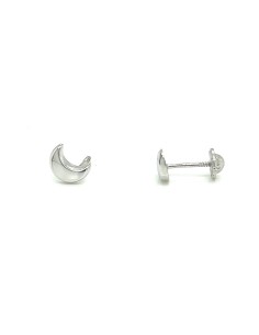 PENDIENTES MOND ORO BLANCO DE 18K