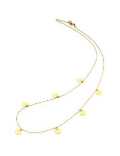 GRAGANTILLA 7 DISCOS O.A 6MM ORO DE 18K