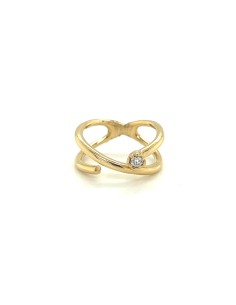 ct-0,10 ANILLO BRILLANTE TINY ORO DE 18K