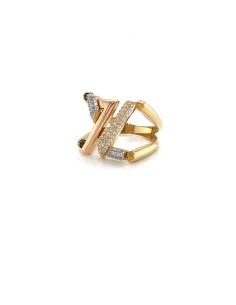 ANILLO LOU TRICOLOR ORO DE 18K 2