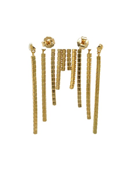 PENDIENTES PERLAS LÁGRIMAS ZN PLATA CHAP DE 1ª LEY