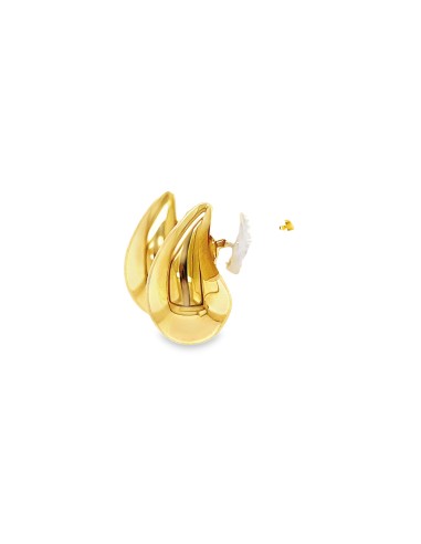 PENDIENTES GOTA OMEGA PEQUEÑOS ORO DE 18K