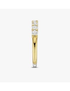 Anillo Multibanda de Plata con Circonitas | Textura y Brillo en Equilibrio 2