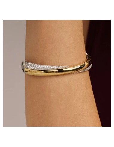 Pulsera Esencia de Luz con perlas y detalle bicolor