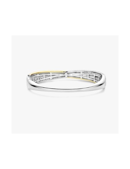 Pulsera Esencia de Luz con perlas y detalle bicolor