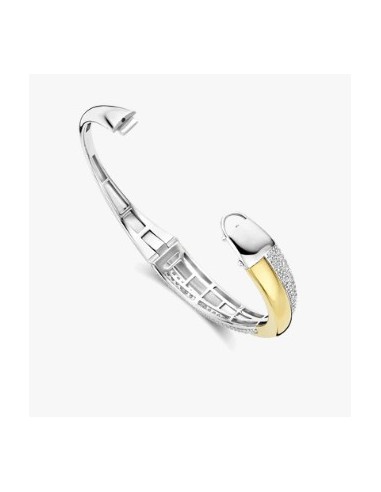 Pulsera Esencia de Luz con perlas y detalle bicolor