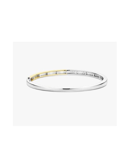 Pulsera Esencia de Luz con perlas y detalle bicolor