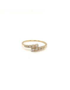 CT- 0.27 ANILLO O.A OR Y BRILL ORO DE 18K