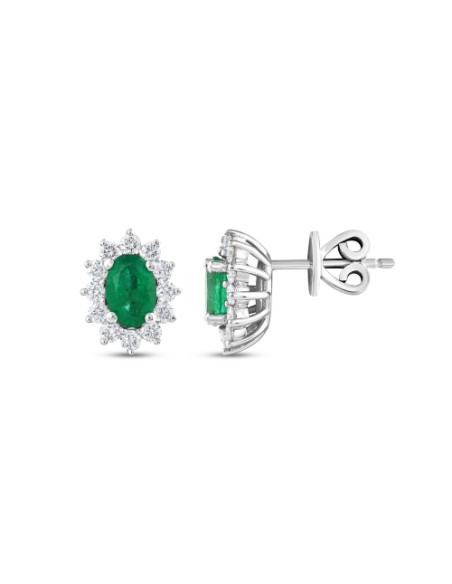 Pendientes de Oro Blanco con Brillantes | Joyería Fina y Atemporal
