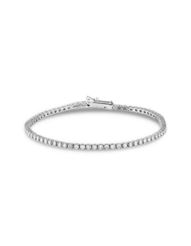 Pulsera de Oro Blanco con Brillantes | Alta Joyería Femenina