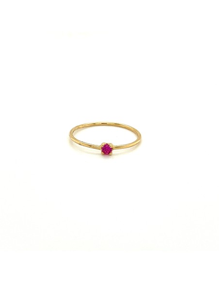 ANILLO RUBÍ ORO DE 18K