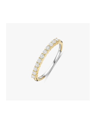 Anillo Multibanda de Plata con Circonitas | Textura y Brillo en Equilibrio