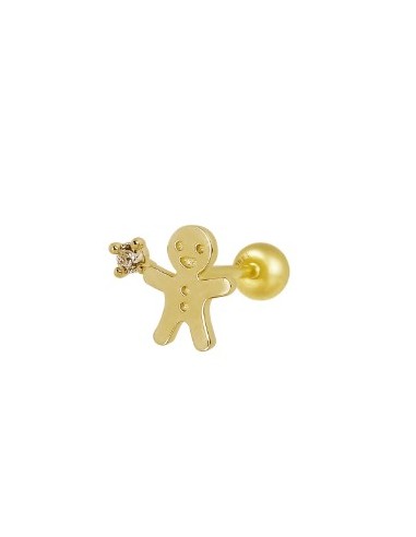 Piercing niño circonitas oro de 14K