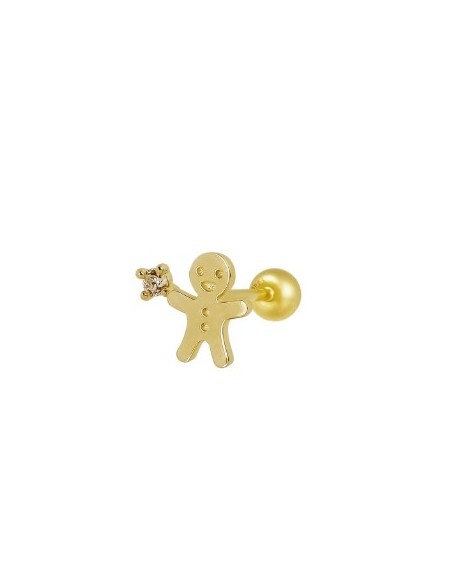 Piercing niño circonitas oro de 14K