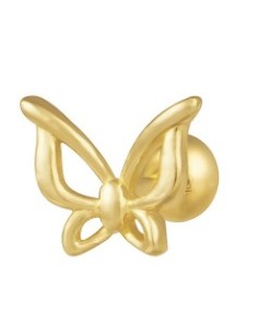 Piercing mariposa calada oro de 14K