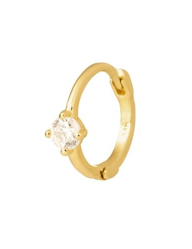 Piercing aro circonita oro de 14K