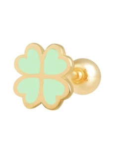 Piercing trébol oro de 14K