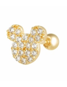 Piercing minnie circonitas oro de 14K