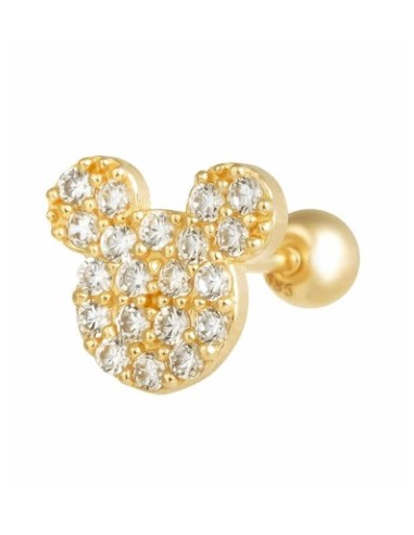 Piercing minnie circonitas oro de 14K