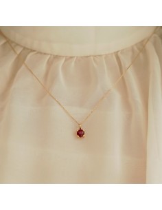 GARGANTILLA RUBI ORO de 18k