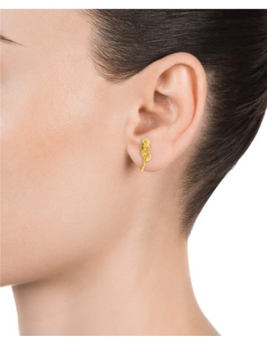 PENDIENTES ROSA PLATA CHAPADA DE 1ª LEY