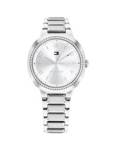 Reloj Tommy Hilfiger mujer bicolor con correa metálica y esfera cuadrada