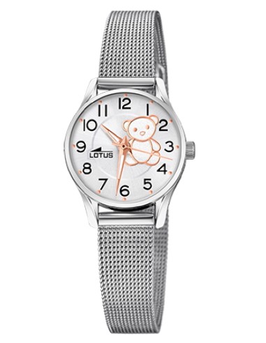 RELOJ LOTUS NIÑA  ACERO OSO