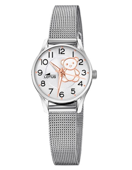 RELOJ LOTUS NIÑA  ACERO OSO