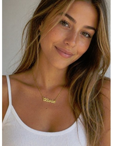 Gargantilla olivia plata chapada de 1ª ley