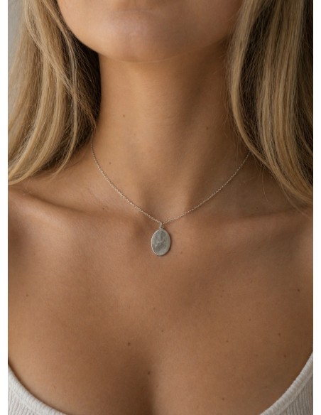 Colgante huella dactilar PLATA 1ª LEY