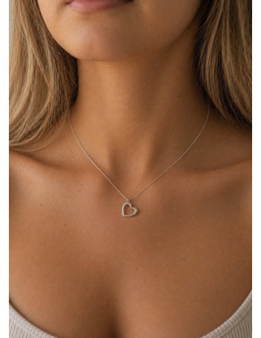 Colgante corazón calado PLATA 1ª LEY
