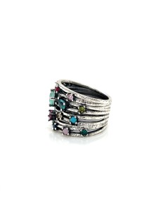 Anillo hilos kaos plata 1ª ley 2