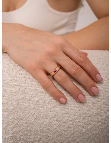 ANILLO RUBÍ ORO DE 18K