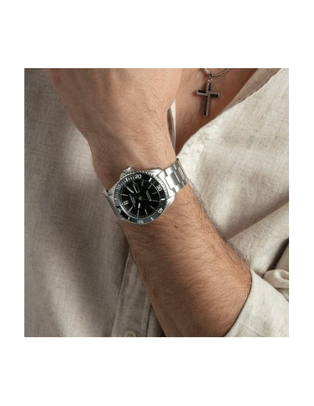 Reloj automático de hombre con caja de acero