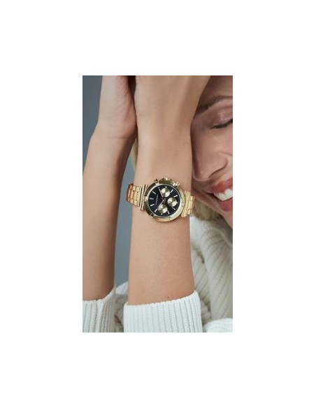 Reloj señora caja de acero dorado