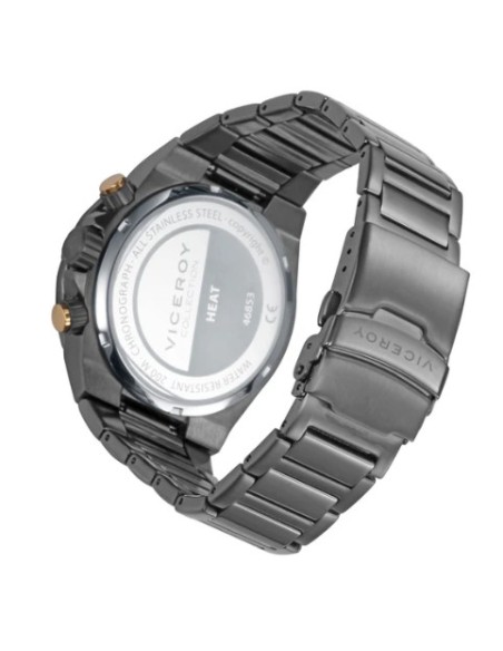 Reloj hombre caja de acero Ip gris 46853-67