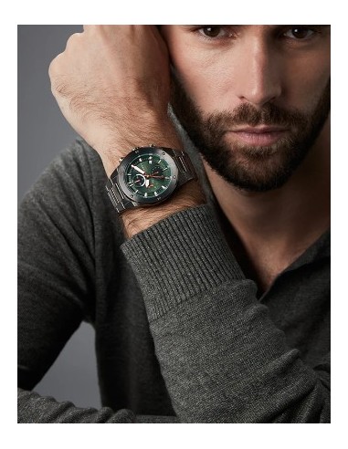 Reloj hombre caja de acero Ip gris 46853-67